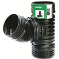 Amerimax Home Products Fitting Drain, 4 in, Polypropylene, Black, 70 psi Pressure ADP53702
